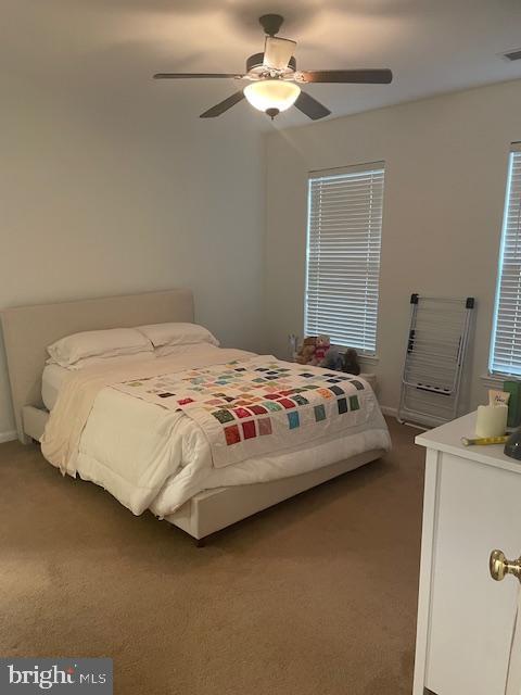 103 Raphael Ct, Williamstown, NJ 08094 - carpeted bedroom with ceiling fan and baseboards