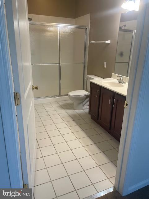 103 Raphael Ct, Williamstown, NJ 08094 - bathroom with vanity, tile patterned floors, and a shower stall