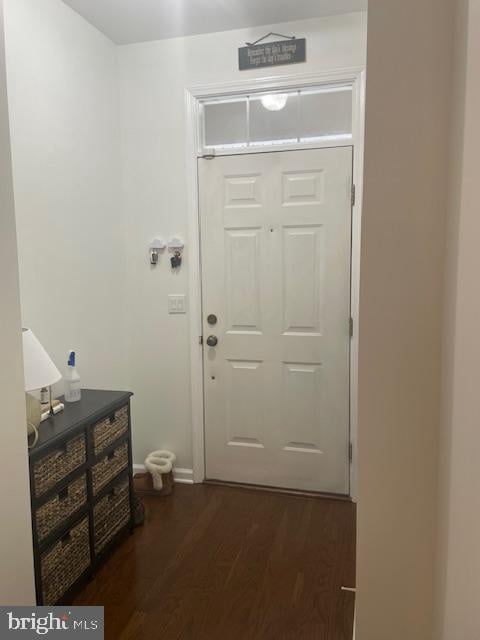 103 Raphael Ct, Williamstown, NJ 08094 - foyer with dark wood-style floors and baseboards