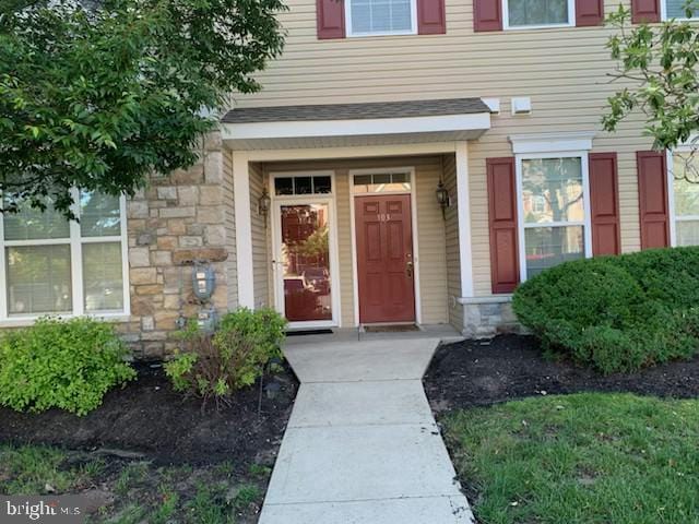 103 Raphael Ct, Williamstown, NJ 08094 - entrance to property featuring stone siding