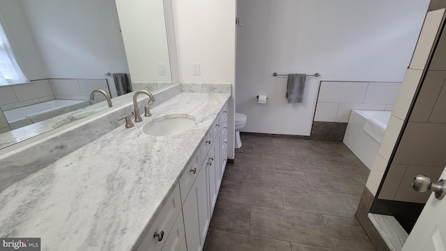 112 Pine Crest Ln, Gordonsville, VA 22942 - full bathroom featuring vanity, a bath, and tile patterned flooring