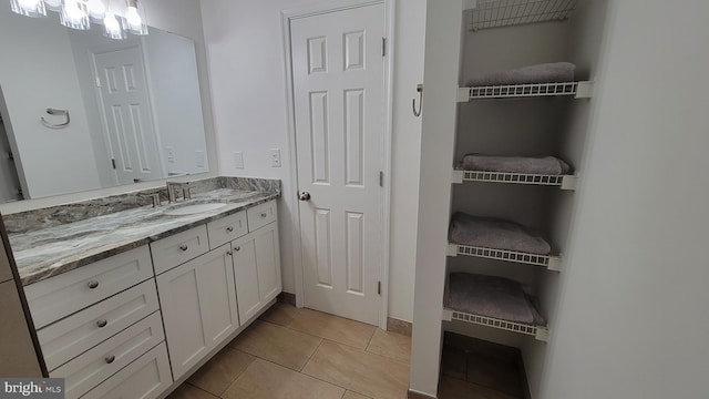 112 Pine Crest Ln, Gordonsville, VA 22942 - bathroom with vanity and tile patterned floors