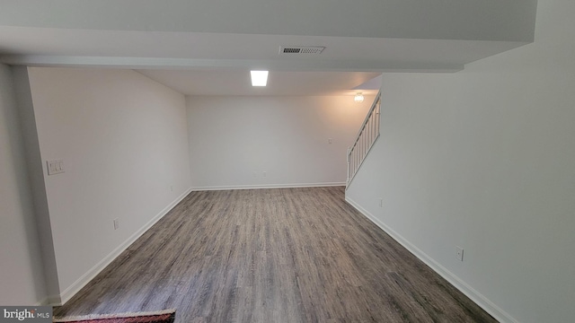 112 Pine Crest Ln, Gordonsville, VA 22942 - finished basement with wood finished floors and stairway