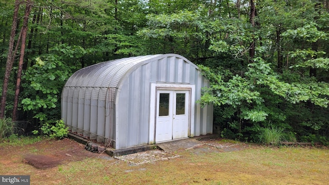 112 Pine Crest Ln, Gordonsville, VA 22942 - view of outdoor structure featuring a wooded view