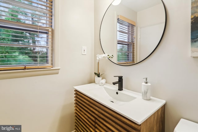 1407 Crestridge Dr, Silver Spring, MD 20910 - bathroom with vanity and plenty of natural light