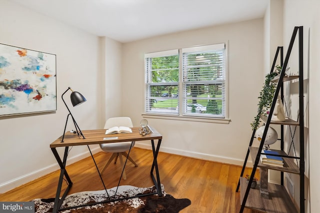 1407 Crestridge Dr, Silver Spring, MD 20910 - office area featuring wood finished floors