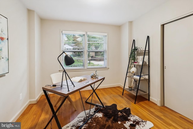 1407 Crestridge Dr, Silver Spring, MD 20910 - office with light wood-type flooring