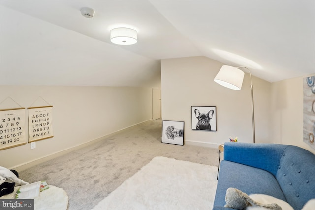1407 Crestridge Dr, Silver Spring, MD 20910 - living area with carpet floors and lofted ceiling