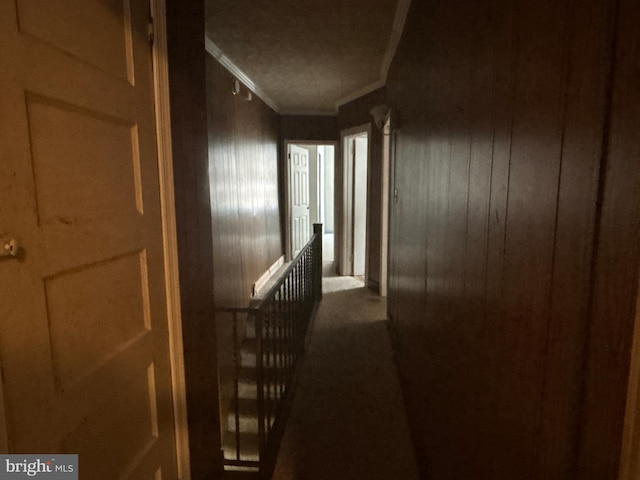 1110 E 11th St, Crum Lynne, PA 19022 - hall featuring ornamental molding and wooden walls