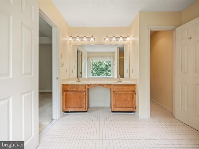 119 Artillery Rd, Winchester, VA 22602 - full bath with double vanity and tile patterned floors