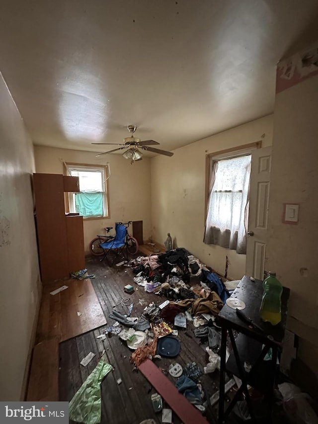 5014 Nash St NE, Washington, DC 20019 - empty room with hardwood / wood-style flooring and ceiling fan