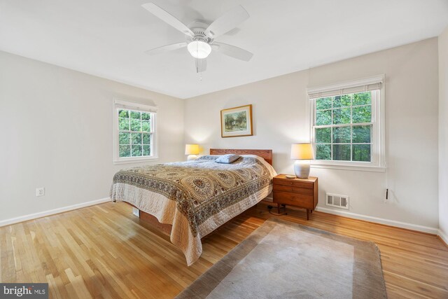 8306 Winslow Ave, Springfield, VA 22152 - bedroom featuring wood finished floors and ceiling fan