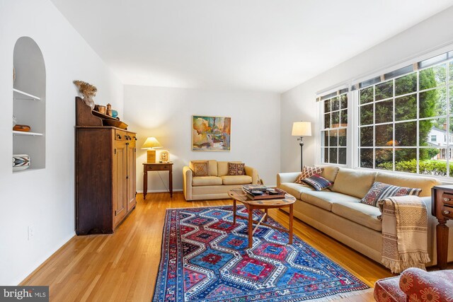 8306 Winslow Ave, Springfield, VA 22152 - living room with light wood-style floors and baseboards