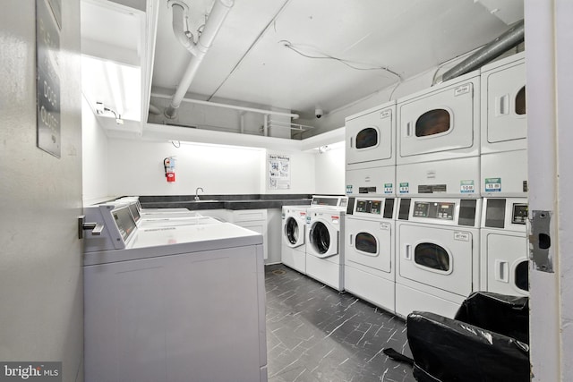 2030 F St NW Unit 111, Washington, DC 20006 - community laundry with washing machine and dryer and stacked washer / dryer