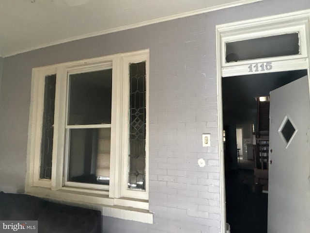 1115 E 11th St, Crum Lynne, PA 19022 - detailed view of brick siding