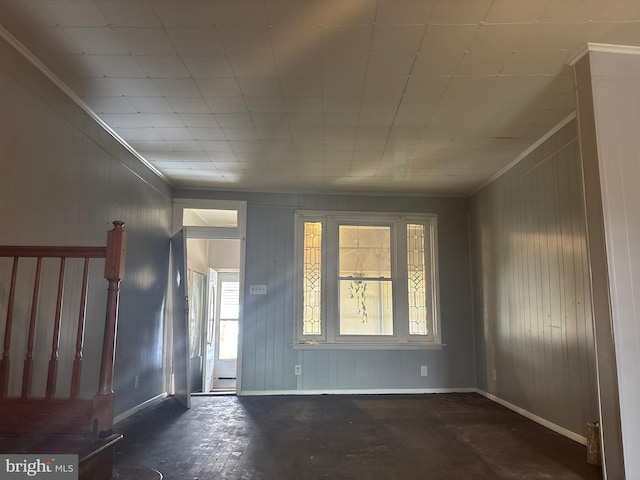 1115 E 11th St, Crum Lynne, PA 19022 - foyer entrance with baseboards and wood walls