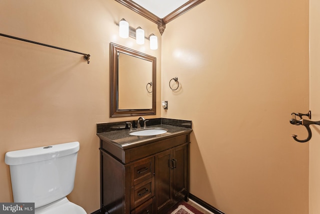 3436 Caledonia Cir, Woodbridge, VA 22192 - bathroom with vanity and ornamental molding