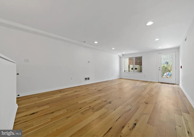 2538 W Girard Ave Unit A, Philadelphia, PA 19130 - unfurnished living room with recessed lighting and light wood-style floors