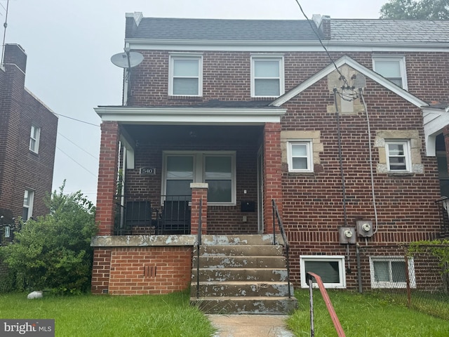 540 Lebaum St SE, Washington, DC 20032 - view of front of house featuring brick siding and covered porch