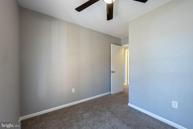 1537 Havilland Pl, Frederick, MD 21702 - carpeted empty room featuring a ceiling fan and baseboards