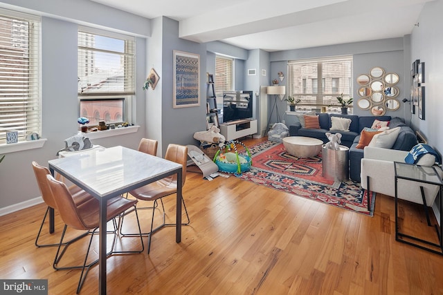 1425 Locust St Unit 5C, Philadelphia, PA 19102 - living area with wood finished floors and baseboards