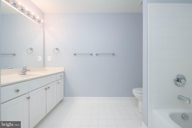 12030 Tralee Rd Unit 306, Lutherville Timonium, MD 21093 - bathroom featuring vanity, shower / washtub combination, and tile patterned flooring