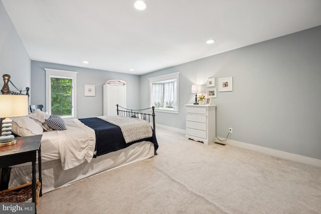 236 Carriage Hill Dr, Moorestown, NJ 08057 - carpeted bedroom with recessed lighting and baseboards