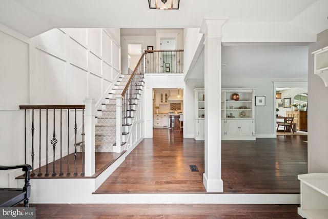 236 Carriage Hill Dr, Moorestown, NJ 08057 - foyer featuring wood finished floors and stairs