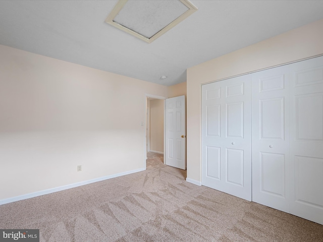 2635 Limestone Ct, Winchester, VA 22601 - unfurnished bedroom with attic access, carpet floors, and a closet
