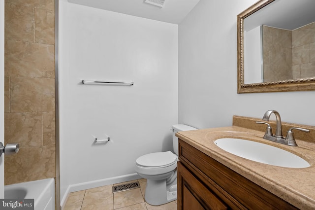 2 Brookshire Dr Unit A, Reisterstown, MD 21136 - full bathroom featuring vanity, tile patterned floors, and shower / bath combination