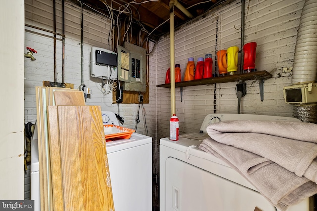 2 Brookshire Dr Unit A, Reisterstown, MD 21136 - washroom featuring electric panel and washing machine and dryer