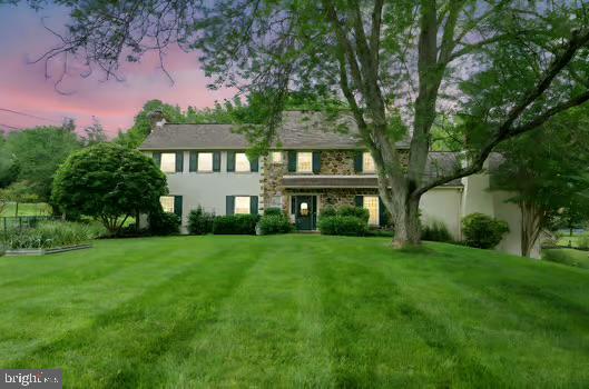 4105 Meadow Ln, Newtown Square, PA 19073 - colonial inspired home with a lawn
