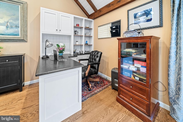 4105 Meadow Ln, Newtown Square, PA 19073 - home office featuring light wood-style flooring and baseboards