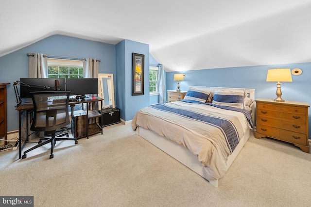 4105 Meadow Ln, Newtown Square, PA 19073 - carpeted bedroom with vaulted ceiling and a desk