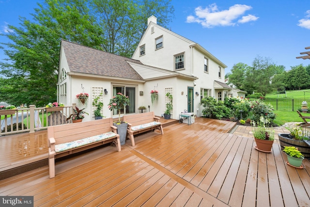 4105 Meadow Ln, Newtown Square, PA 19073 - view of wooden deck