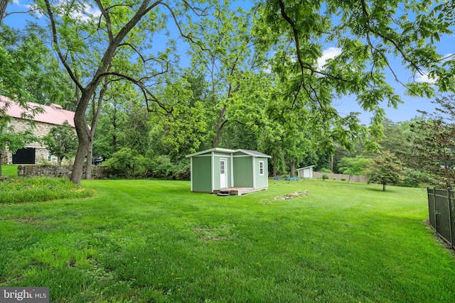 4105 Meadow Ln, Newtown Square, PA 19073 - view of yard with a storage unit