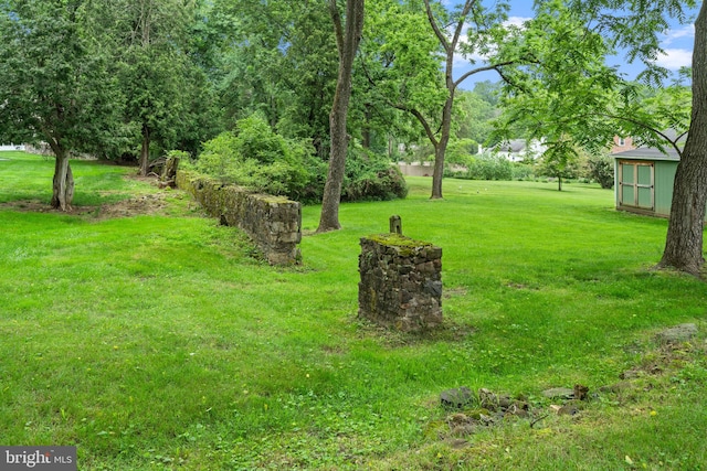 4105 Meadow Ln, Newtown Square, PA 19073 - view of grassy yard with a storage unit