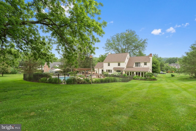 4105 Meadow Ln, Newtown Square, PA 19073 - back of property featuring a chimney