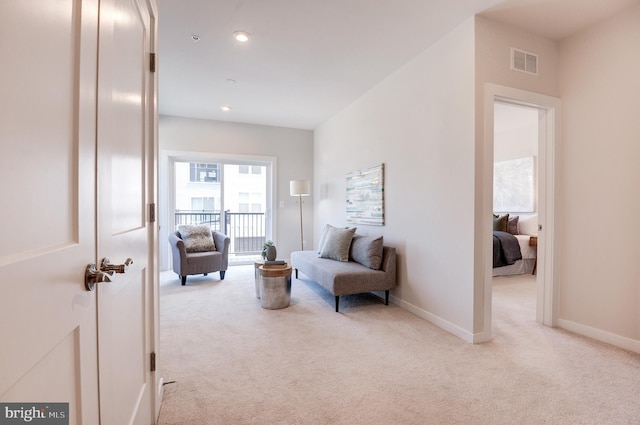 43792 Middleway Ter, Ashburn, VA 20147 - carpeted living room featuring baseboards and recessed lighting