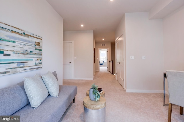 43792 Middleway Ter, Ashburn, VA 20147 - living room with light carpet and recessed lighting