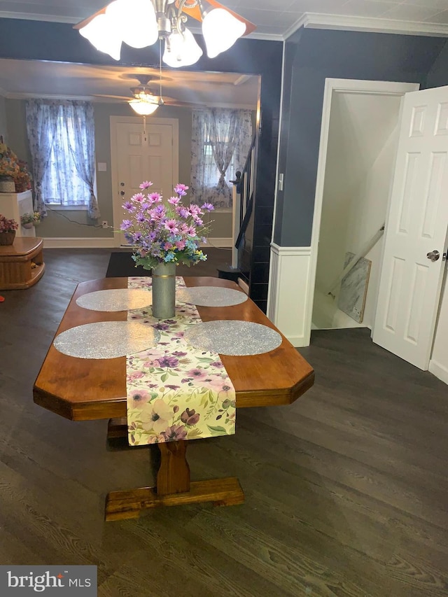 6370 Marsden St, Philadelphia, PA 19135 - dining area with wood finished floors and crown molding