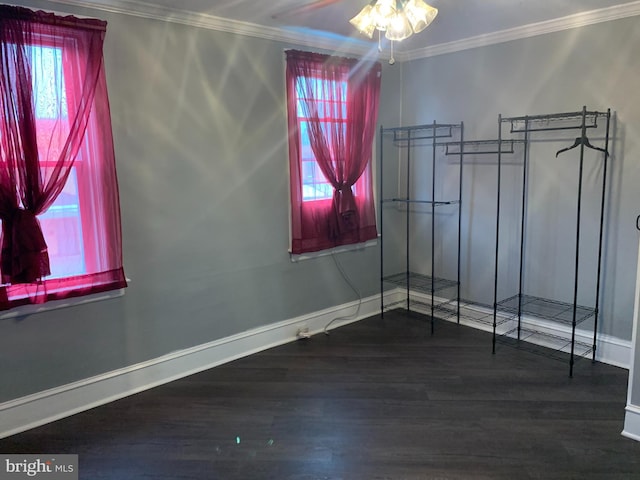 6370 Marsden St, Philadelphia, PA 19135 - unfurnished room featuring wood finished floors, ceiling fan, and ornamental molding