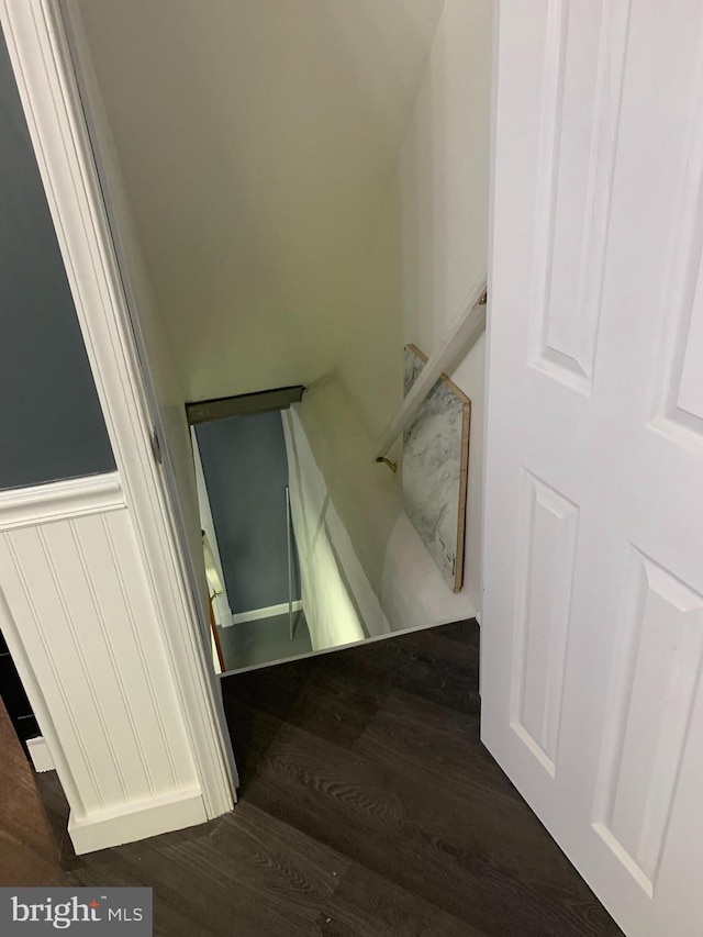 6370 Marsden St, Philadelphia, PA 19135 - stairway with wood finished floors