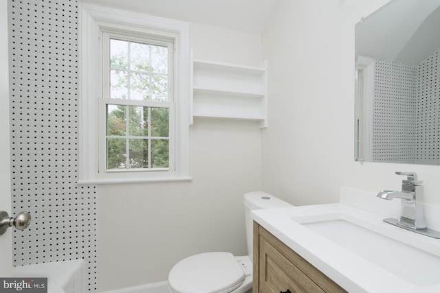 6016 N Kings Hwy, Alexandria, VA 22303 - bathroom with vanity and toilet
