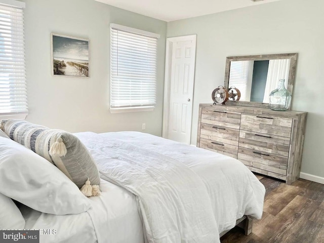813 Forepeak Dr, Forked River, NJ 08731 - bedroom with dark wood-style flooring and baseboards