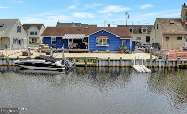 813 Forepeak Dr, Forked River, NJ 08731 - dock with a residential view and a water view