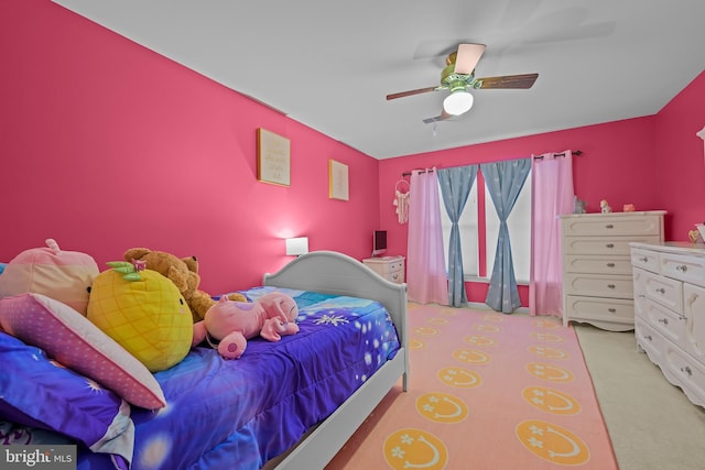 734 Wood Duck Ct, Middletown, DE 19709 - bedroom featuring light carpet and ceiling fan