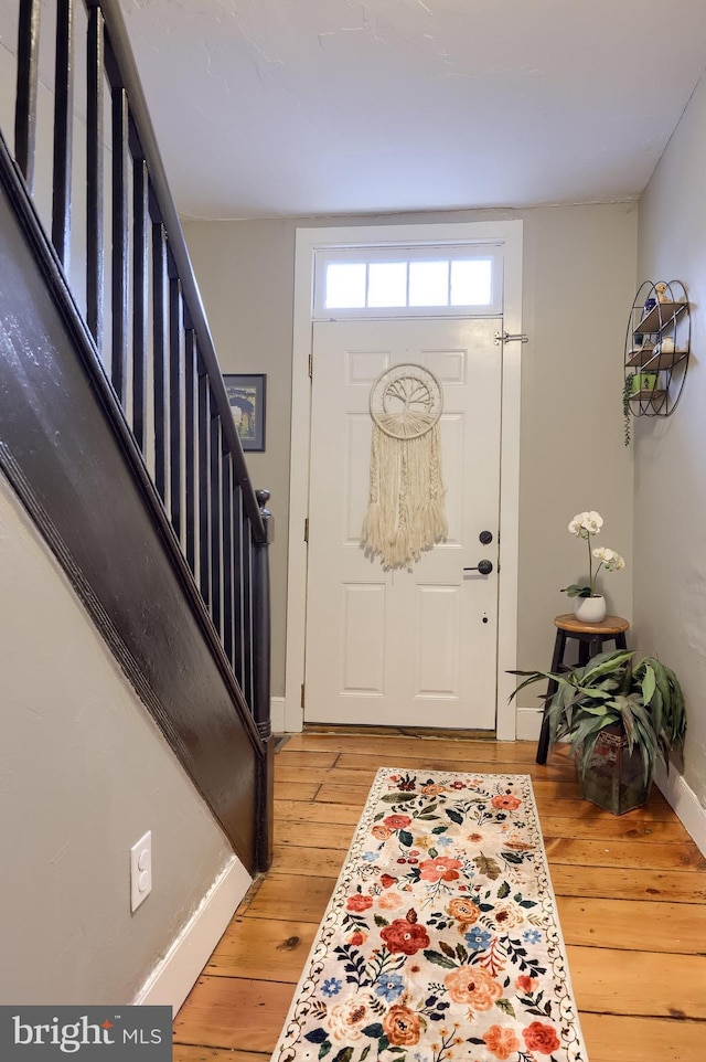 246 Marietta Ave, Mount Joy, PA 17552 - entryway featuring light wood-style flooring and stairs