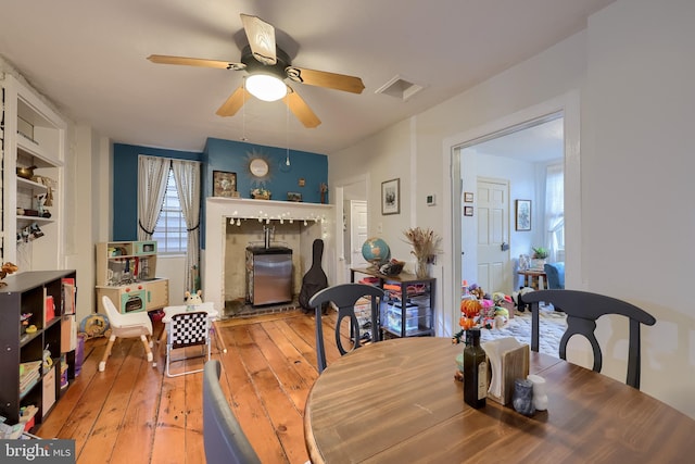 246 Marietta Ave, Mount Joy, PA 17552 - dining room featuring light wood-style flooring and ceiling fan
