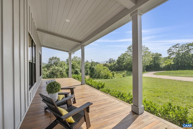 310 Goodloe Ln, Afton, VA 22920 - wooden deck with a yard